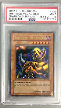 2002 Yu-gi-oh! Psv-pharaoh's Servant 100 The Fiend Megacyber 1st Edition PSA