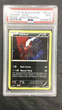 2017 Pokemon Xy Black Star Promo Xy194 Darkrai-holo Volcanion Mythical Collection PSA 9