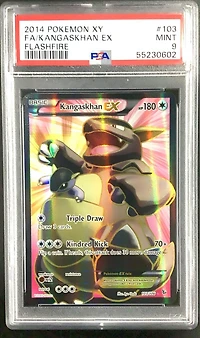 2014 Pokemon Xy Flashfire 103 Full Art/kangaskhan Ex PSA 9