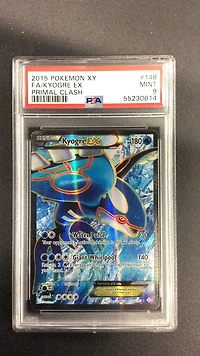 2015 Pokemon Xy Primal Clash 148 Full Art/kyogre Ex PSA 9
