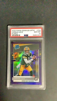 2020 Panini Donruss Optic 154 Jordan Love PSA