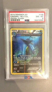 2015 Pokemon Xy Primal Clash 108 Kingdra-reverse Foil PSA 8
