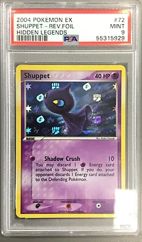 2004 Pokemon Ex Hidden Legends 72 Shuppet-reverse Foil PSA 9