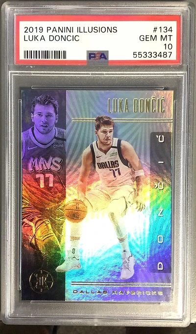 2019 Panini Illusions 134 Luka Doncic PSA 10