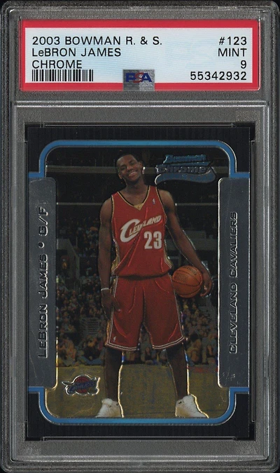 2003 Bowman Rookies & Stars 123 Lebron James PSA 9