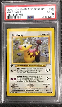 2002 Pokemon Neo Destiny 66 Girafarig 1st Edition PSA 9