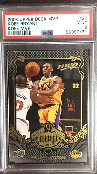 2008 Upper Deck Mvp Kobe Mvp 27 Kobe Bryant PSA 9