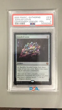 2020 Magic The Gathering Commander Legends 319 Jeweled Lotus Foil PSA 9