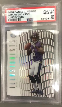 2018 Panini Illusions Illusionists Ill-lj Lamar Jackson PSA 10