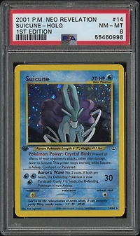 2001 Pokemon Neo Revelation 1st Edition 14 Suicune-holo PSA
