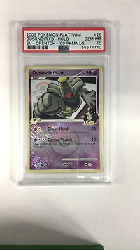 2009 Pokemon Platinum Supreme Victors 26 Dusknoir Fb-holo Crosshatch-2010 Pokemon League PSA