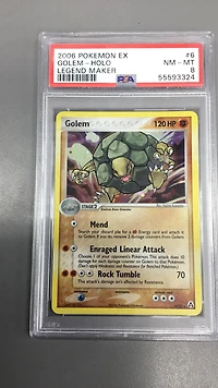 2006 Pokemon Ex Legend Maker 6 Golem-holo PSA