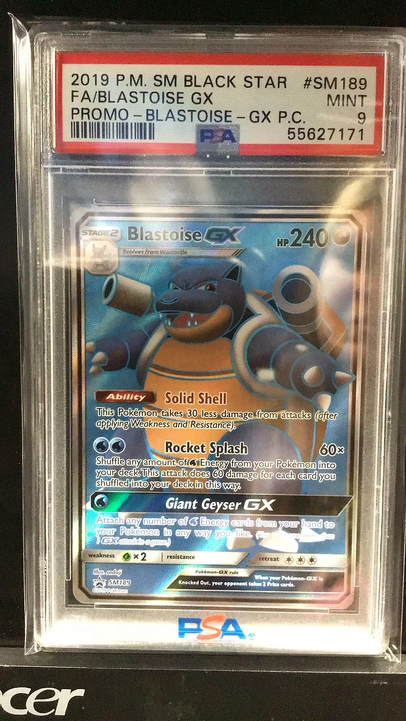 2019 Pokemon Sm Black Star Promo Sm189 Fa/blastoise Gx PSA