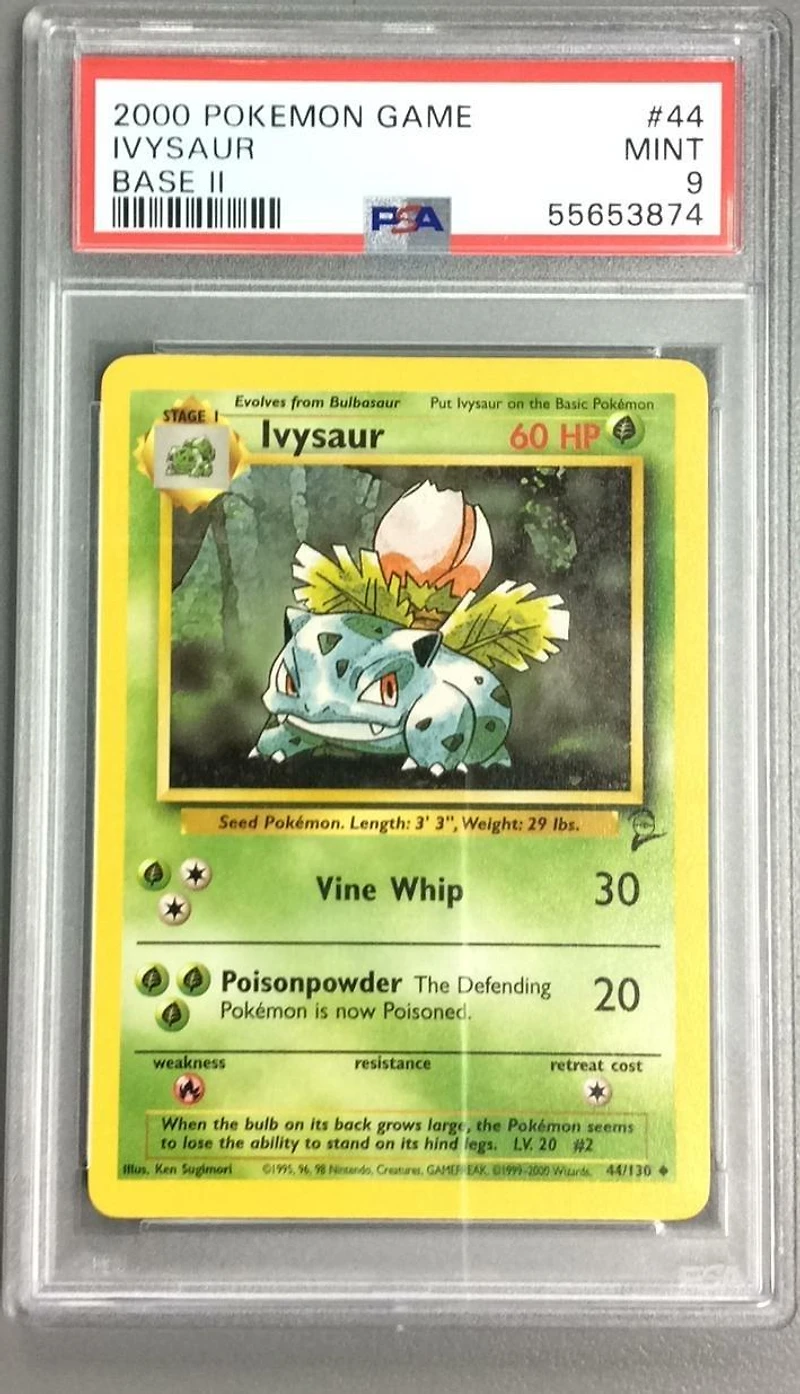2000 Pokemon Game Base Ii 44 Ivysaur PSA 9