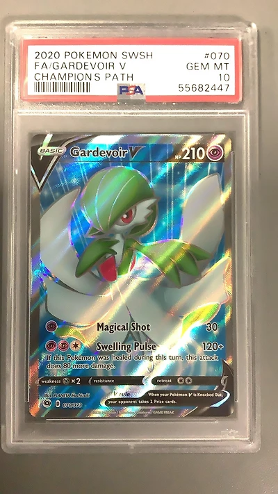 2020 Pokemon Sword & Shield Champion's Path 070 Fa/gardevoir V PSA 10
