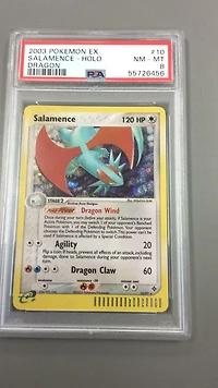 2003 Pokemon Ex Dragon 10 Salamence-holo PSA