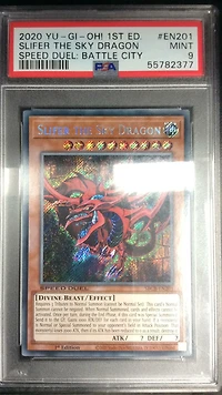 2020 Yu-gi-oh! Speed Duel: Battle City Box En201 Slifer The Sky Dragon 1st Edition PSA