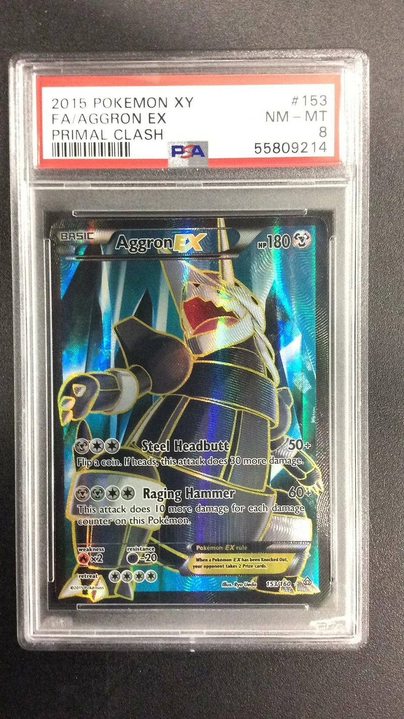 2015 Pokemon Xy Primal Clash 153 Full Art/aggron Ex PSA