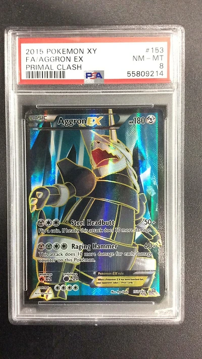 2015 Pokemon Xy Primal Clash 153 Full Art/aggron Ex PSA