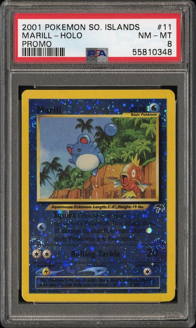 2001 Pokemon Southern Islands Promo 11 Marill-holo PSA