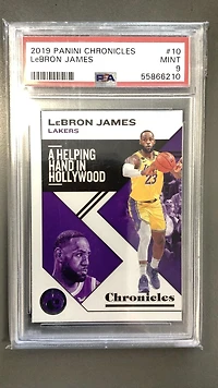 2019 Panini Chronicles 10 Lebron James PSA 9