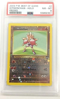 2003 Pokemon Best Of Game Promo 2 Hitmonchan-reverse Foil PSA