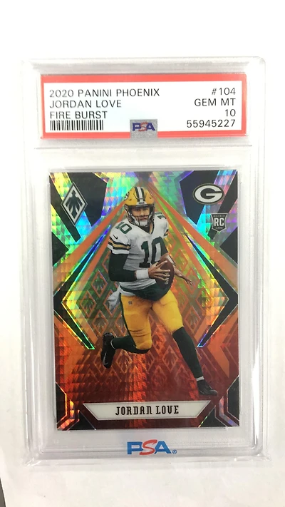 2020 Panini Phoenix 104 Jordan Love PSA 10