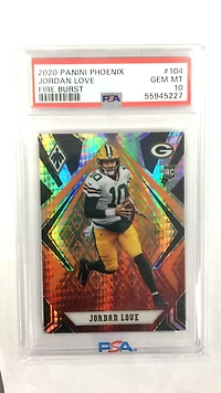 2020 Panini Phoenix 104 Jordan Love PSA 10