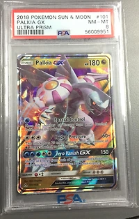 2018 Pokemon Sun & Moon Ultra Prism 101 Palkia Gx PSA