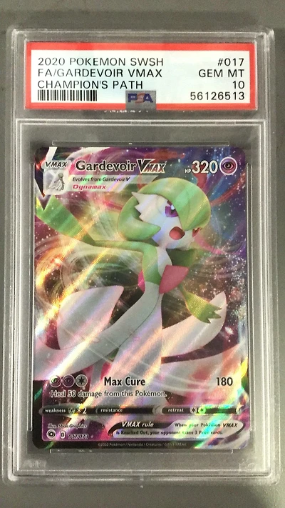 2020 Pokemon Sword & Shield Champion's Path 017 Full Art/gardevoir Vmax PSA 10