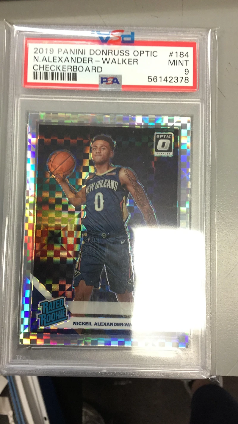 2019 Panini Donruss Optic 184 Nickeil Alexander-walker Checkerboard PSA 9