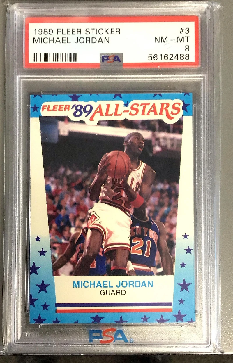 Fleer Sticker Michael Jordan PSA