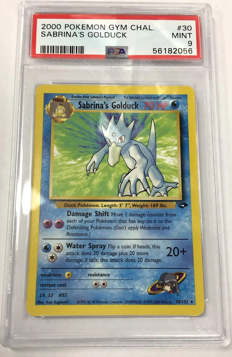 2000 Pokemon Gym Challenge 30 Sabrina's Golduck PSA
