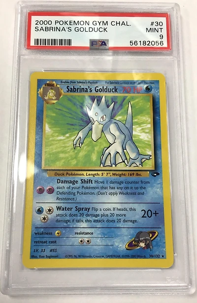 2000 Pokemon Gym Challenge 30 Sabrina's Golduck PSA