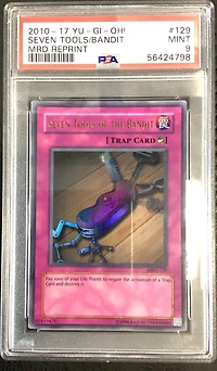 2010-2017 Yu-gi-oh! Metal Raiders Reprint 129 Seven Tools Of The Bandit PSA 9