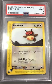 2003 Pokemon Skyridge 65 Hoothoot PSA 9
