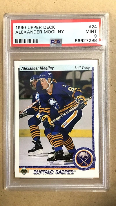 1990 Upper Deck 24 Alexander Mogilny PSA 9