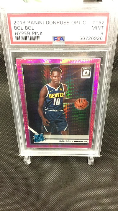 2019 Panini Donruss Optic 162 Bol Bol Hyper Pink PSA 9