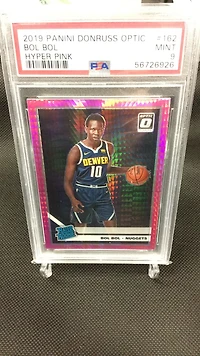 2019 Panini Donruss Optic 162 Bol Bol Hyper Pink PSA 9