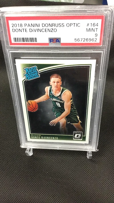 2018 Panini Donruss Optic 164 Donte Divincenzo PSA 9