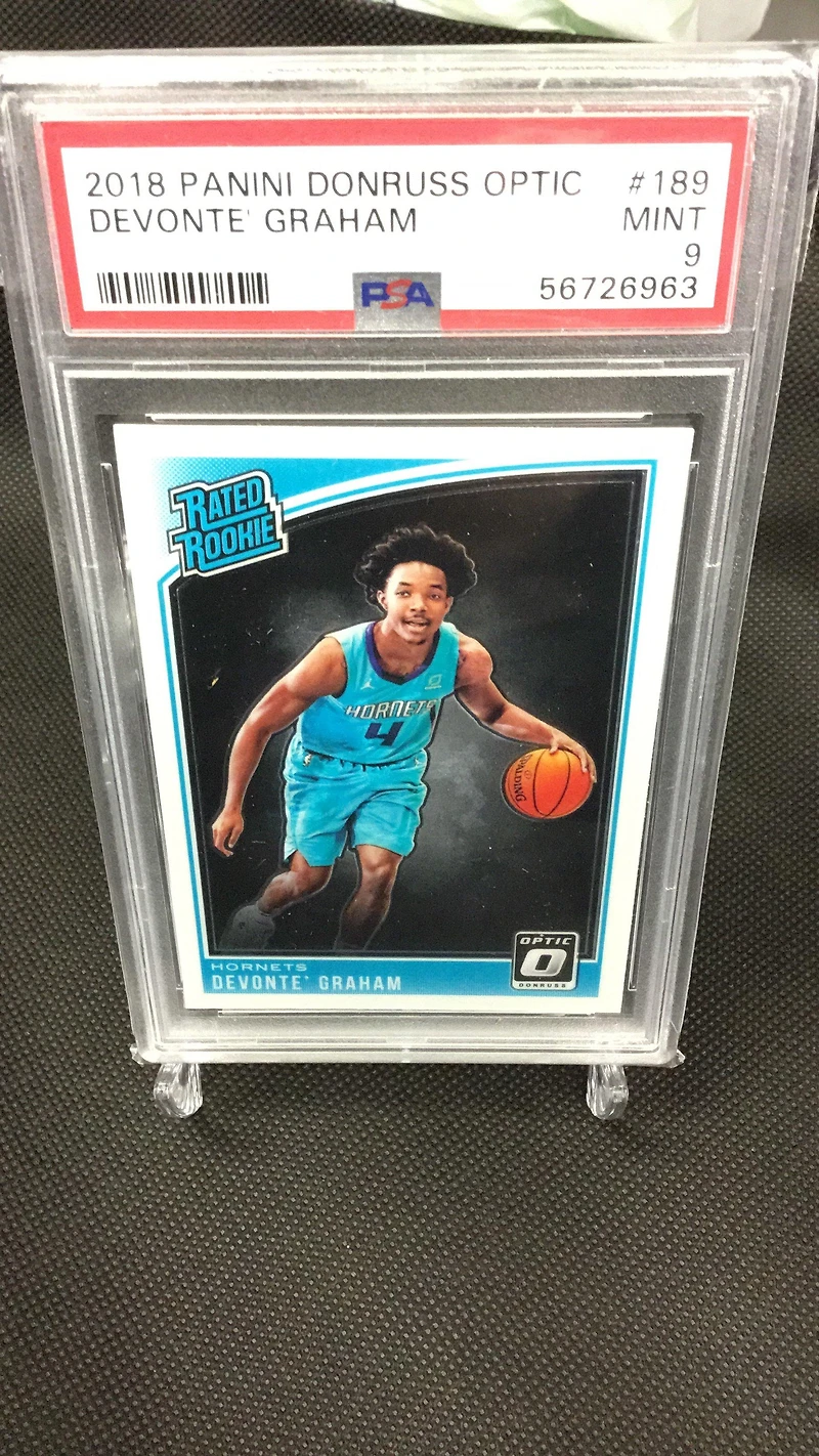 2018 Panini Donruss Optic 189 Devonte' Graham PSA 9