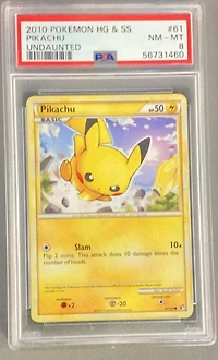 2010 Pokemon Heartgold & Soulsilver Undaunted 61 Pikachu PSA