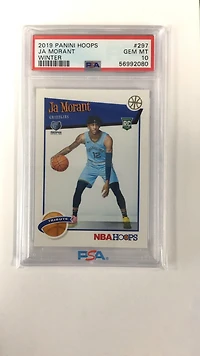 2019 Panini Hoops 297 Ja Morant Winter PSA 10