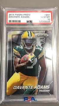 2014 Panini Prizm 281 Davante Adams PSA 10