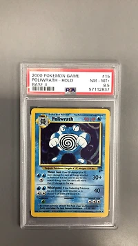 2000 Pokemon Game Base Ii 15 Poliwrath-holo PSA NM-MT+ 8.5