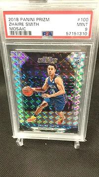 2018 Panini Prizm Mosaic 100 Zhaire Smith PSA 9