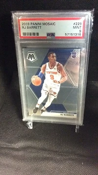 2019 Panini Mosaic 229 Rj Barrett PSA 9