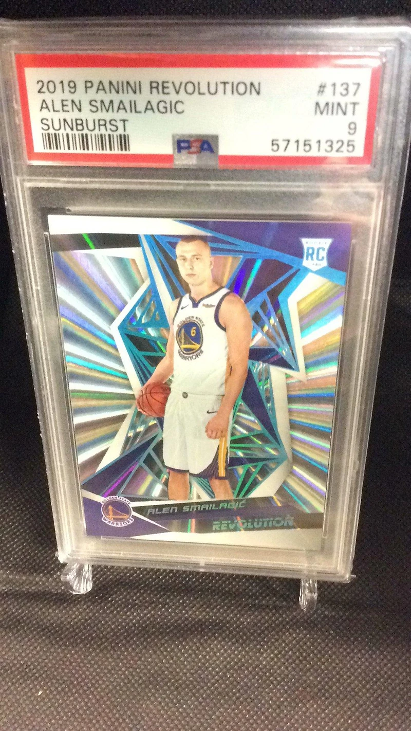 2019 Panini Revolution 137 Alen Smailagic Sunburst PSA 9