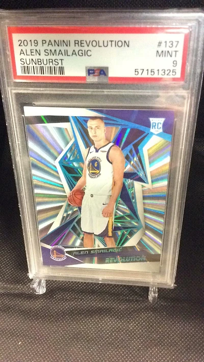2019 Panini Revolution 137 Alen Smailagic Sunburst PSA 9