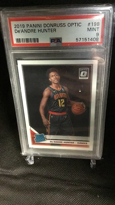 2019 Panini Donruss Optic 198 De'andre Hunter PSA 9